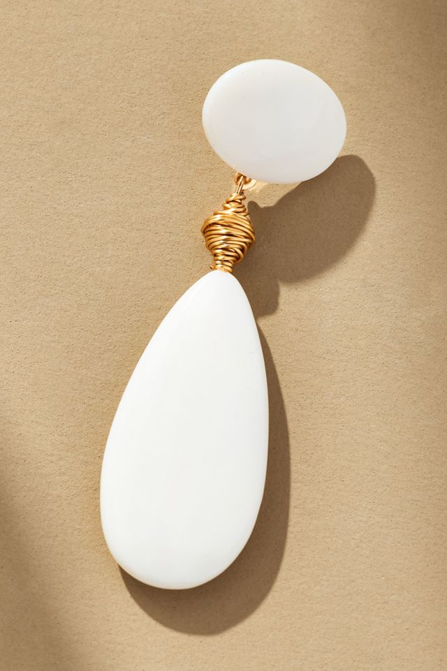 Double Stone Drop Earrings #1