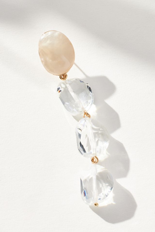 Lucite Linear Drop Earrings #1