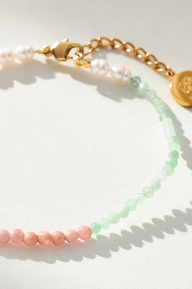 Alona Rosa Beaded Anklet #1
