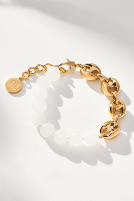 Kamari Moonstone & Chain Bracelet
