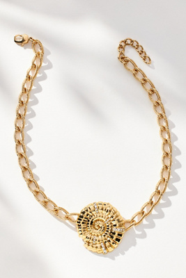Iris Shell Pendant Necklace