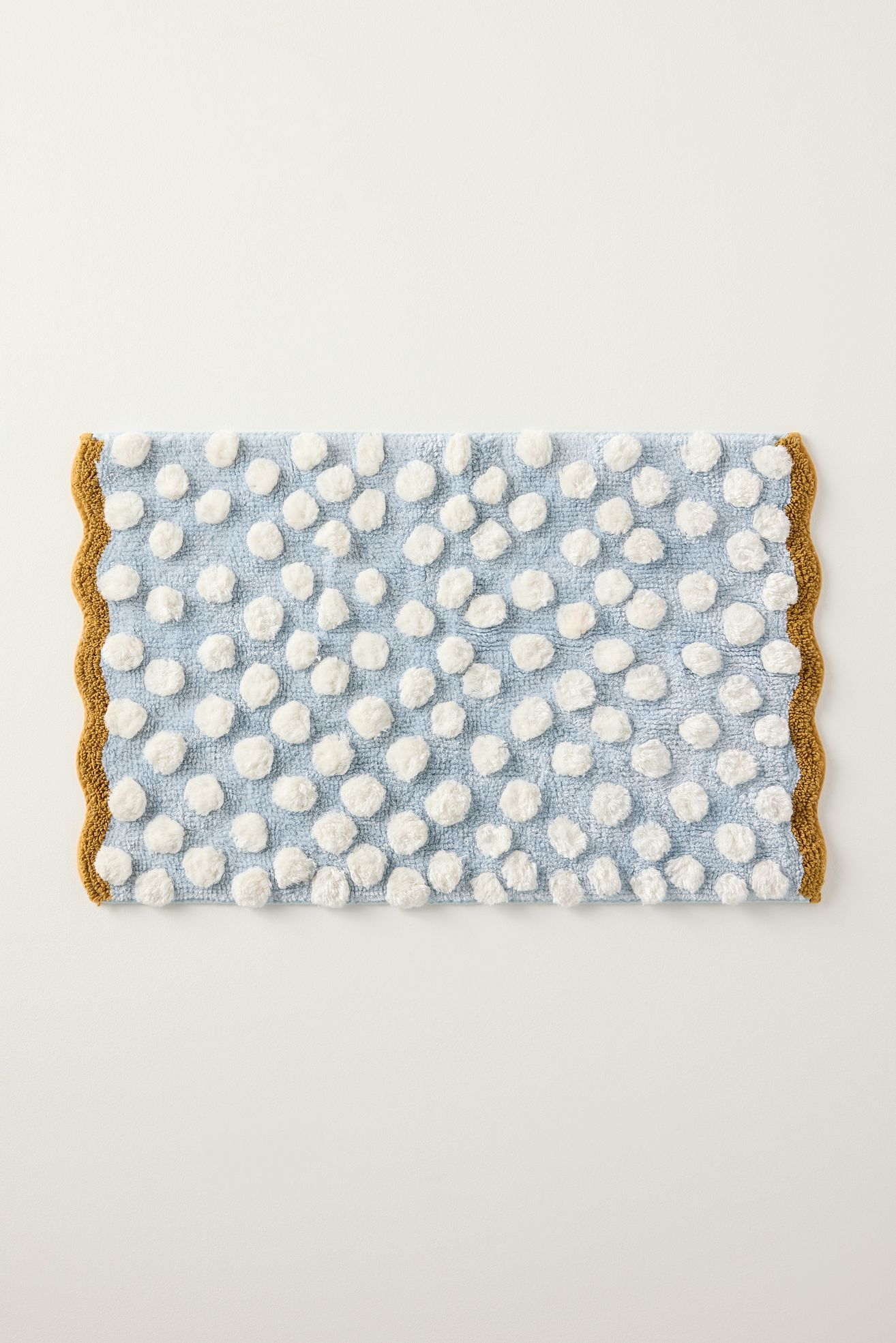 Maeve Polka Dot Tufted Bath Mat - Blue, 21" X 34"