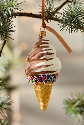 Terrain Twist Ice Cream Glass Ornament