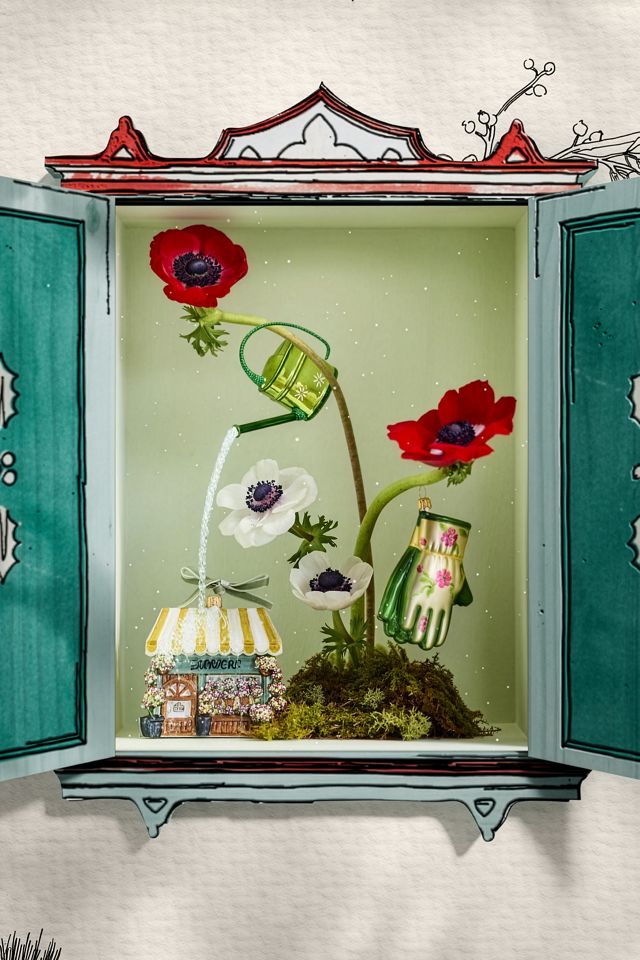 Flower Shop Glass Ornament #1