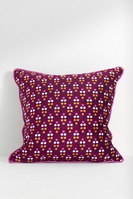 Dottie Velvet Patterned Pillow