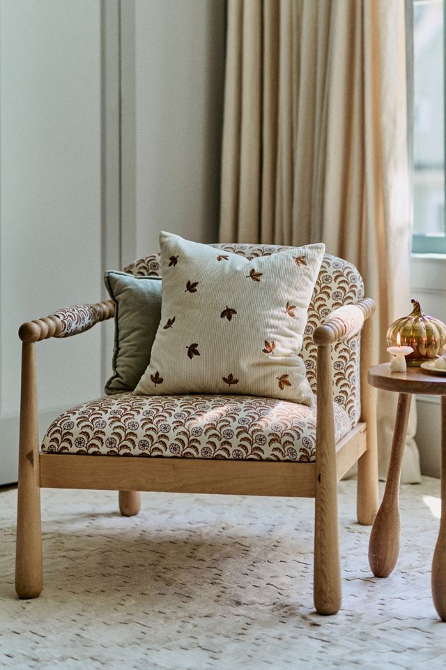Velvet Corduroy Embroidered Icon Pillow #4