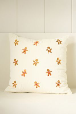 Velvet Corduroy Embroidered Icon Cushion