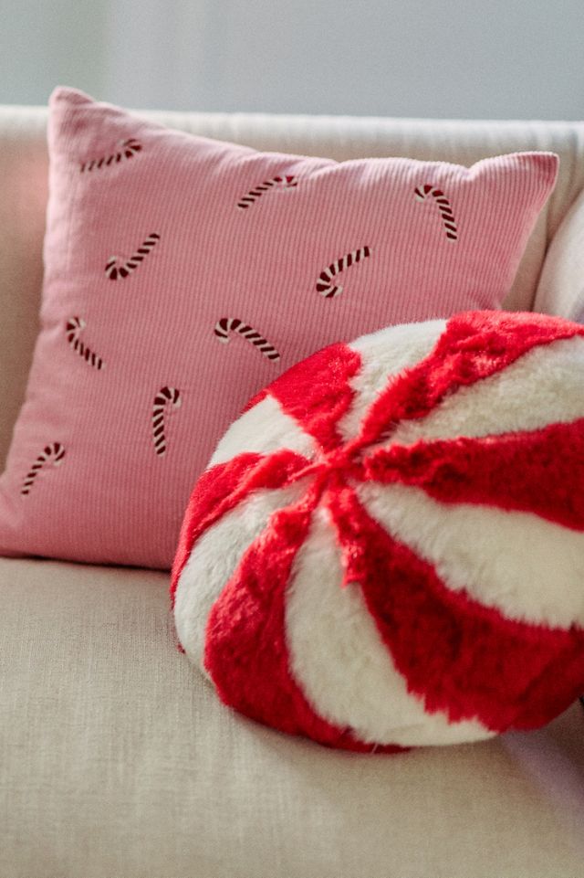 Velvet Corduroy Embroidered Icon Pillow #4