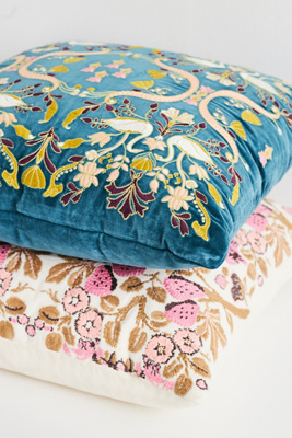 Anthropologie Cordelia Cotton Pillow