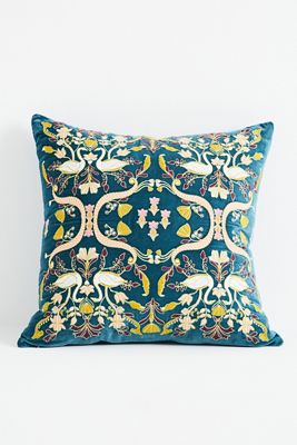 Cordelia Embroidered Cotton Pillow