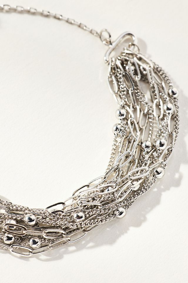 Beaded Layered Chain Bracelet #1