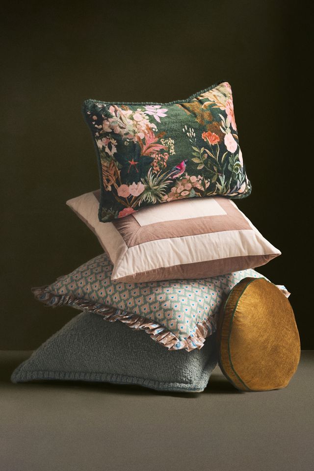Curtis Bouclé Blanket-Stitch Cushion #4