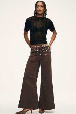 Layered Rhinestone Chain Belt