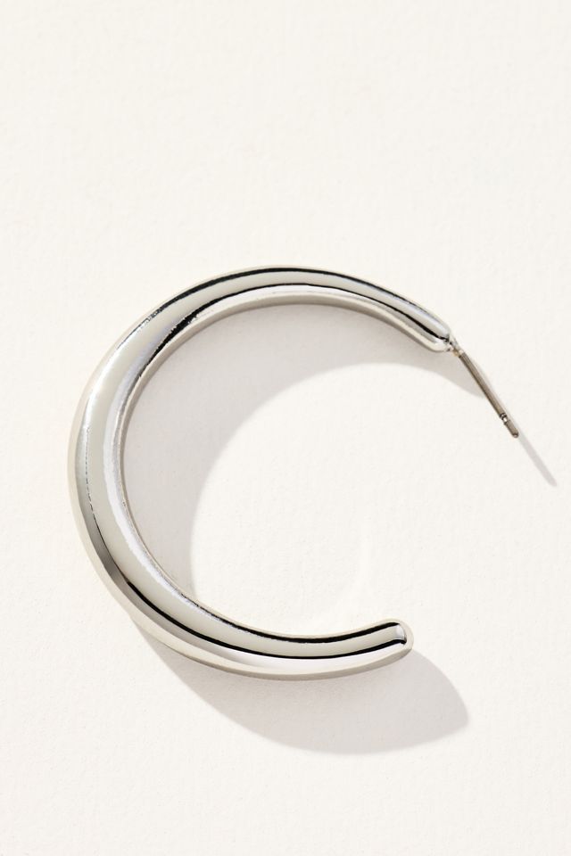 Sleek Thin Hoop Earrings #1