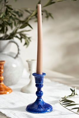 Textured Enamel Taper Holder, Small