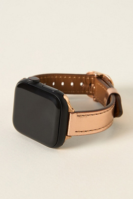 Posh Tech Carmen Skinny Leather Apple Watch Band In Pink