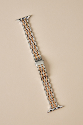 Posh Tech Rainey Skinny Stainless Steel Apple Watch Band In Multicolor
