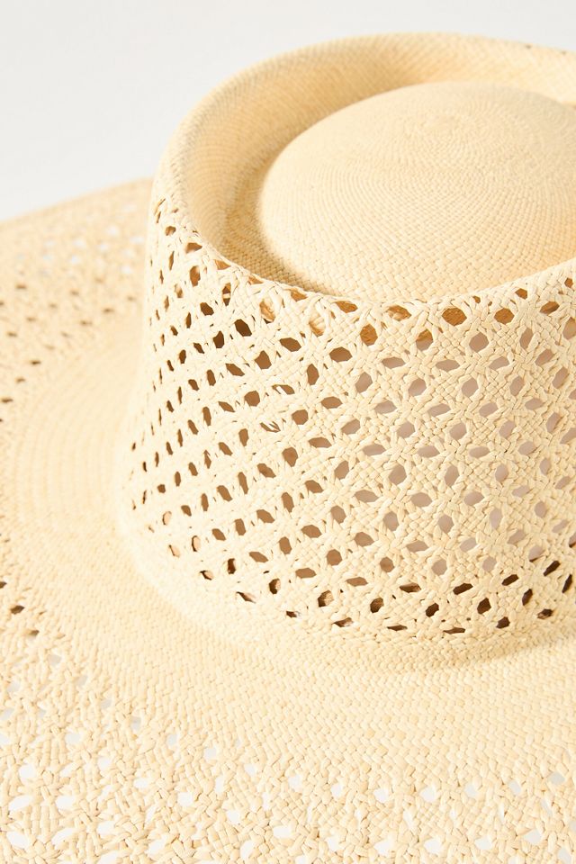 Van Palma Opale Junior Wide-Brim Straw Boater #2