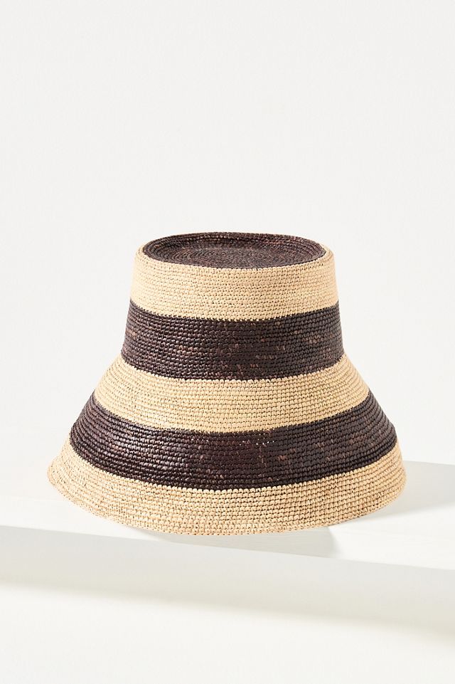Van PALMA GINA ハット Van Palma Gina Straw Bucket Hat | Neiman Marcus