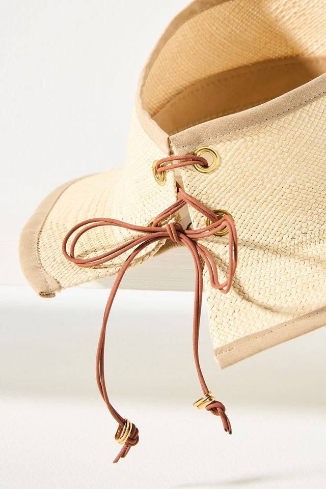 Van Palma Andrea Straw Wide-Brim Visor #2