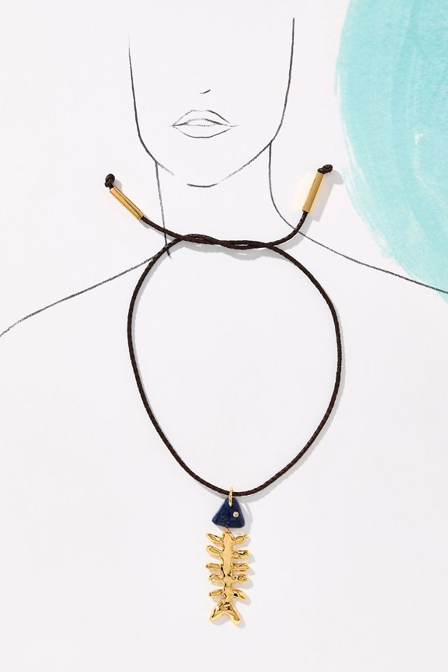 Éliou Bone Fish Pendant Necklace #2