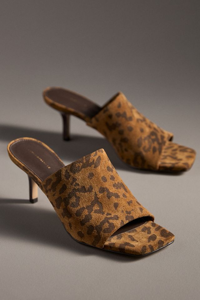 By Anthropologie Square-Toe Heeled Mules #3