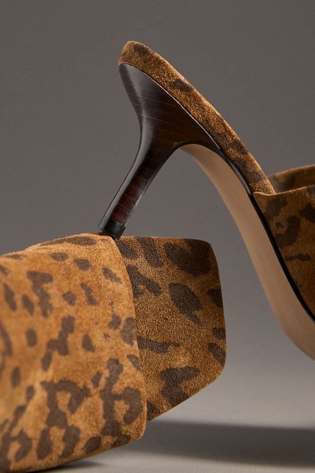 By Anthropologie Square-Toe Heeled Mules #4