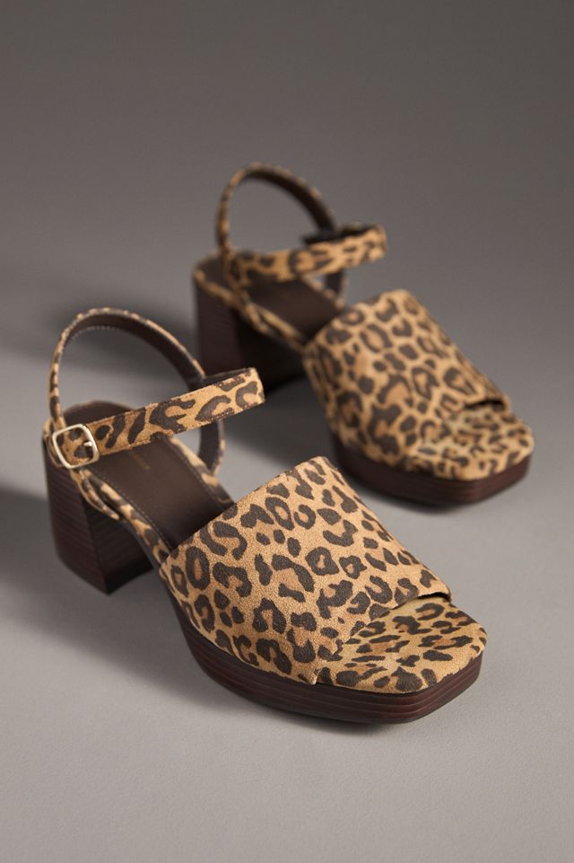By Anthropologie Buckle Open-Toe Block Heels #1