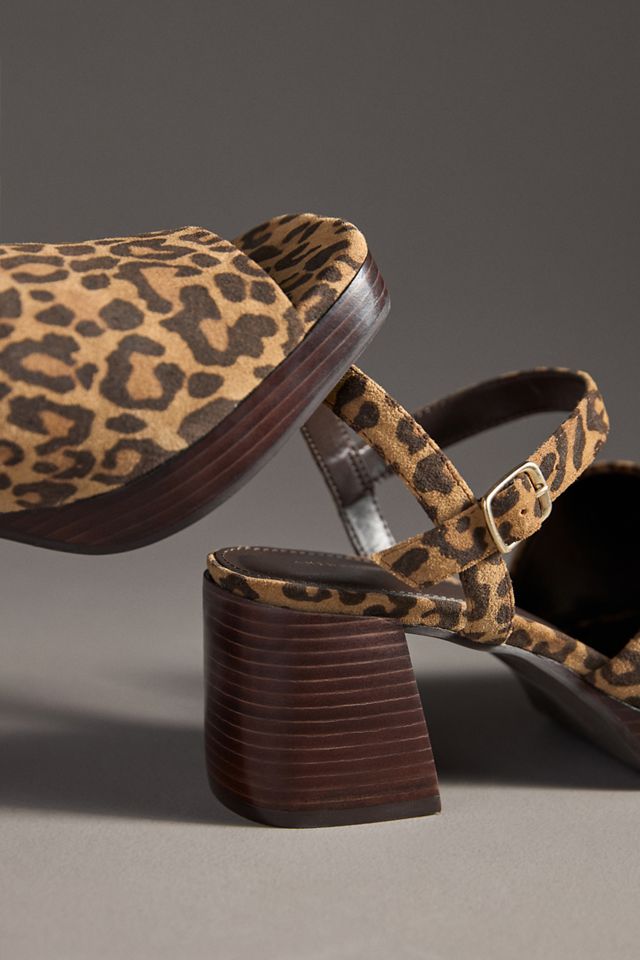 By Anthropologie Buckle Open-Toe Block Heels #2