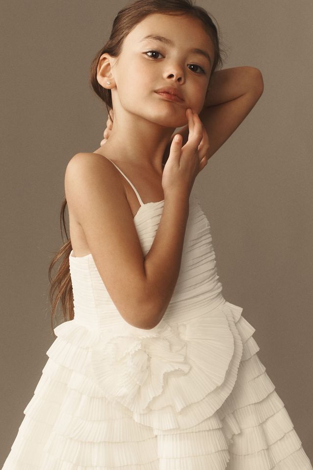 Bardot Junior Ginger Plissé Flower Girl Dress #2