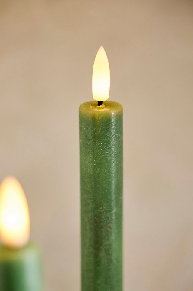 Flameless Dinner Taper Candles, Set of 2 #1