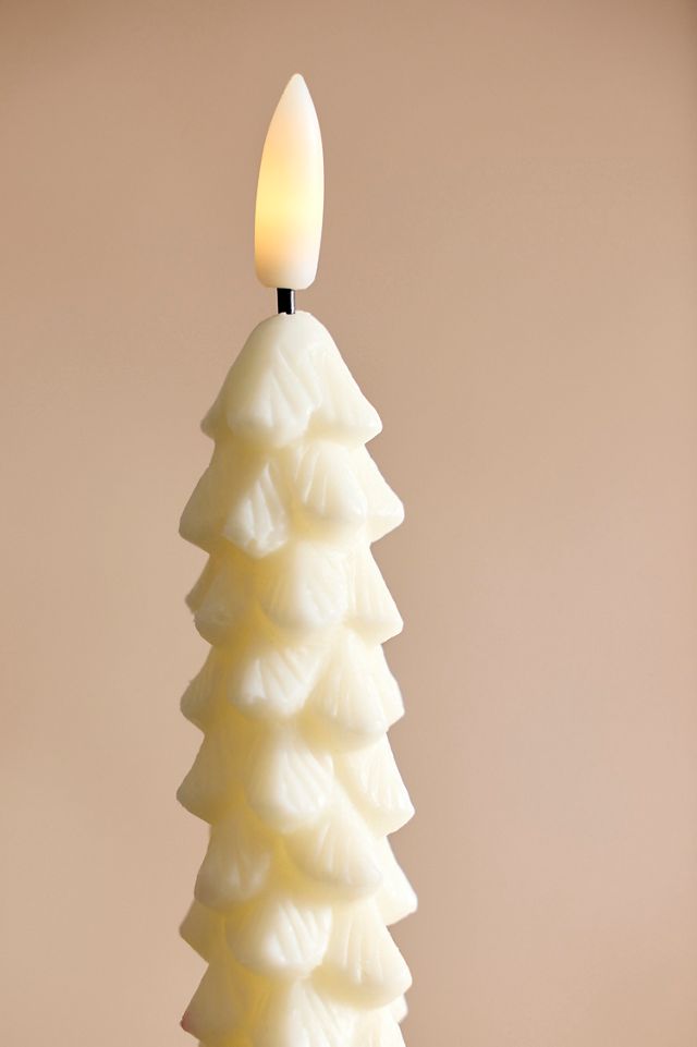 Flameless Wax Tree Taper Candles, Set of 2 #1