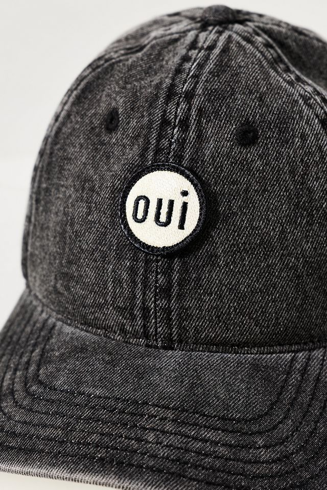 Clare V. Oui Patch Denim Baseball Cap #2
