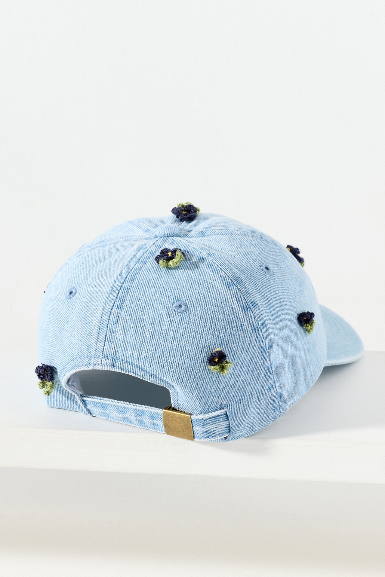 Clare V. Floral Appliqué Baseball hat