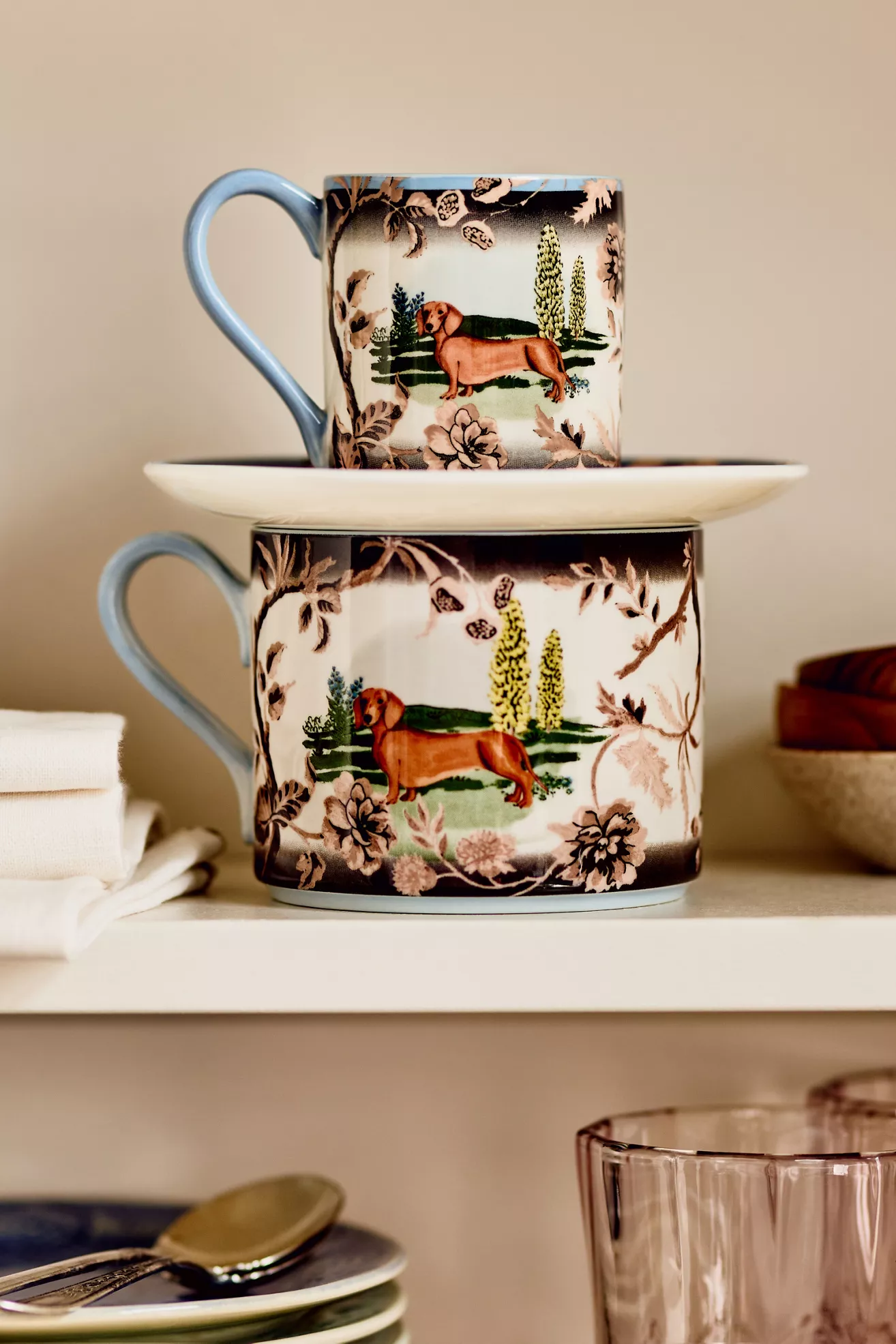 Portobello Stoneware Espresso Cup & Saucer