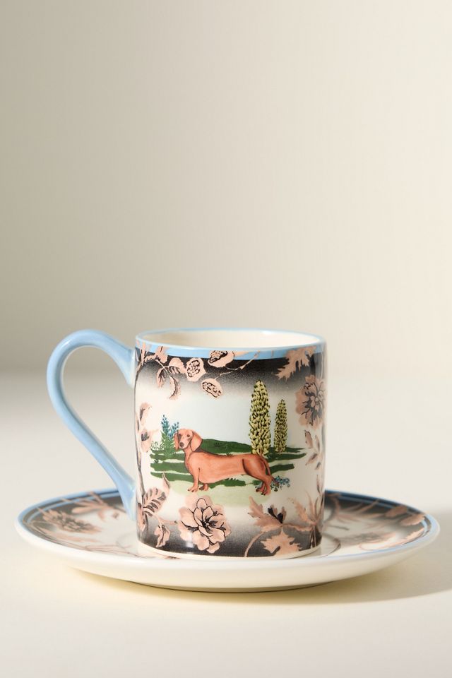 Portobello Stoneware Espresso Cup & Saucer #2