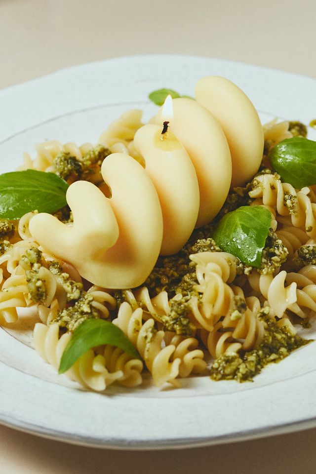 Nata Fusilli Pasta Shaped Decorative Candle #2