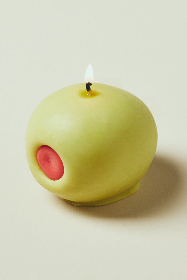 Nata Olive Shaped Decorative Candle