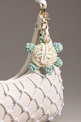 By Anthropologie Under The Sea Raffia Bag Charm