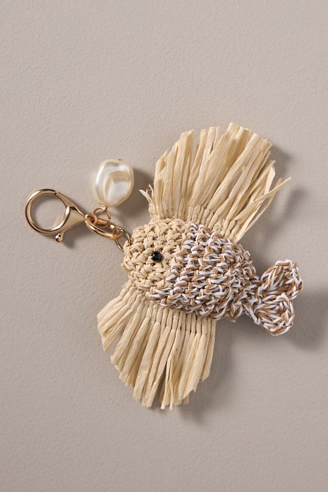 Under the Sea Raffia Bag Charm #1