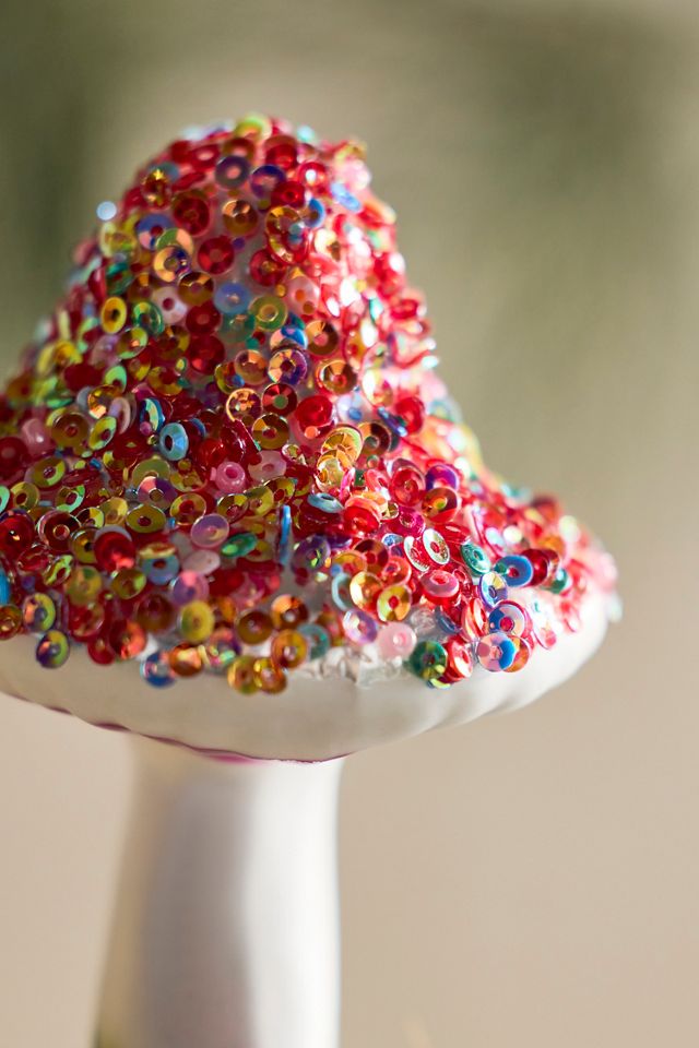 Confetti Cap Mushroom Clip Ornament #1