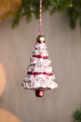 Confetti Tree Glass Ornament