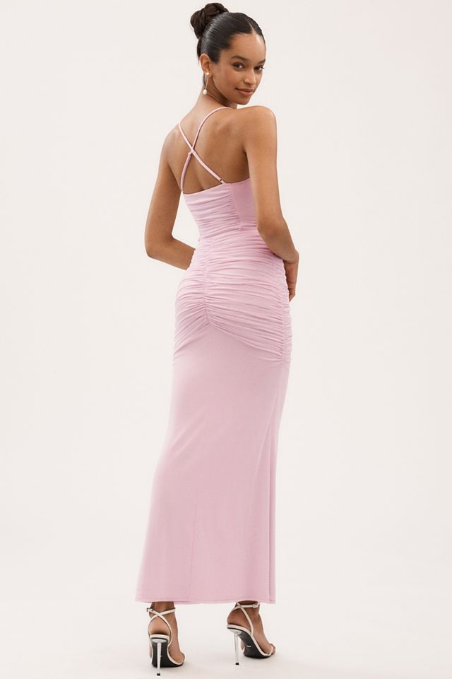 AFRM Azula Halter Ruched Maxi Dress #1