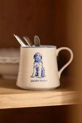 Molly Hatch Stoneware Dog Mug