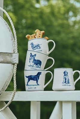 Molly Hatch Stoneware Dog Mug