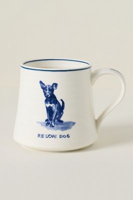 Tazza in Gres Molly Hatch a Forma di Cane