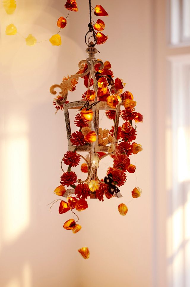 Japanese Lantern Seed Pod String Lights #1