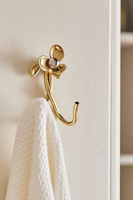 Elwood Mixed Metal Floral Wall Hook