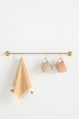 Amara Brass Utensil Rail