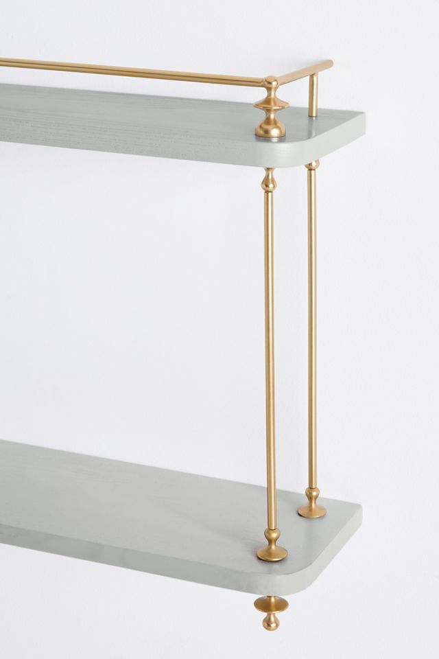 Amara Two-Tier Wood Shelving Unit #2